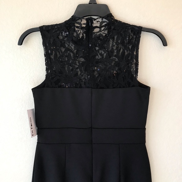 Enfocus Studio Black Sleeveless Dress Lace Necklin - Picture 6 of 7